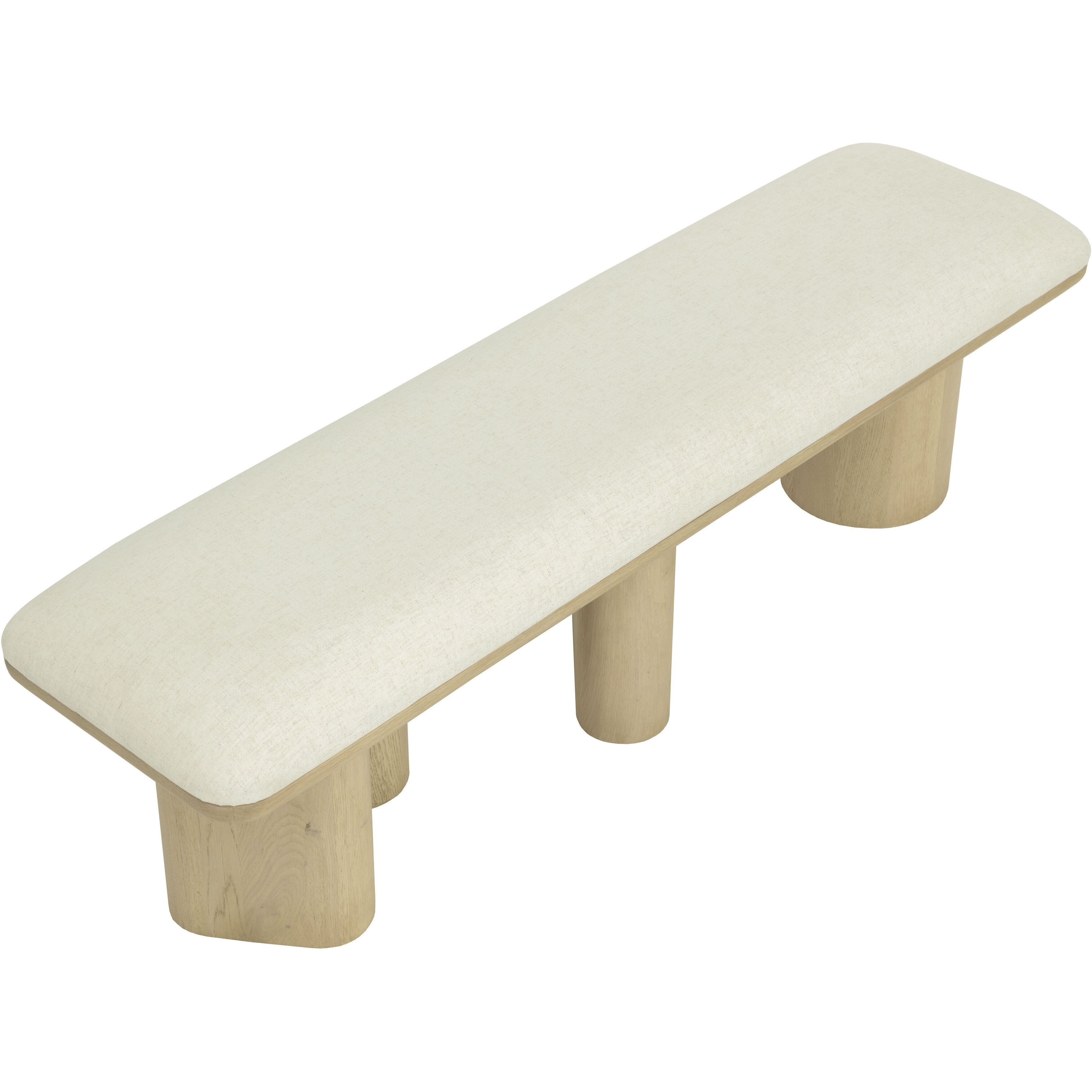 Hiro Light Oak / Geralt Linen Bench